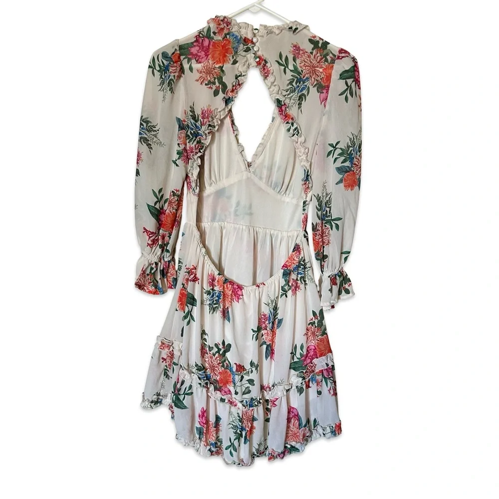 Flying Tomato Floral V-Neck Ruffle Dress - Picture 4 of 7